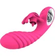ARMONY - VIBRATORE VICKY RABBIT CON LINGUETTA TIRANTE FUCSIA ARMONY - VIBRATORE VICKY RABBIT CON LINGUETTA TIRANTE FUCSIA
