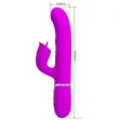 PRETTY LOVE - RABBIT VIBRATOR WITH LICKING FUCHSIA