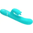 PRETTY LOVE - RABBIT VIBRATOR WITH LICKING AQUA GREEN PRETTY LOVE - RABBIT VIBRATOR WITH LICKING AQUA GREEN