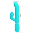 PRETTY LOVE - RABBIT VIBRATOR WITH LICKING AQUA GREEN PRETTY LOVE - RABBIT VIBRATOR WITH LICKING AQUA GREEN