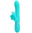 PRETTY LOVE - MULTIFUNCTION RABBIT VIBRATOR 4 IN 1 BUTTERFLY AQUA GREEN PRETTY LOVE - MULTIFUNCTION RABBIT VIBRATOR 4 IN 1 BUTTERFLY AQUA GREEN
