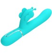 PRETTY LOVE - MULTIFUNCTION RABBIT VIBRATOR 4 IN 1 BUTTERFLY AQUA GREEN PRETTY LOVE - MULTIFUNCTION RABBIT VIBRATOR 4 IN 1 BUTTERFLY AQUA GREEN