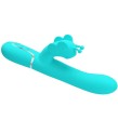 PRETTY LOVE - VIBRATORE MULTIFUNZIONE RABBIT 4 IN 1 FARFALLA VERDE ACQUA PRETTY LOVE - VIBRATORE MULTIFUNZIONE RABBIT 4 IN 1 FARFALLA VERDE ACQUA