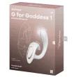 SATISFYER - G FOR GODDESS 1 RABBIT VIBRATOR WHITE SATISFYER - G FOR GODDESS 1 RABBIT VIBRATOR WHITE