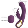PRETTY LOVE - LIAM RABBIT VIBRATOR and G SPOT STIMULATOR PURPLE