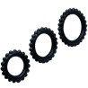 BAILE - TITAN SET 3 PCS COCK RING NOIR 2.8 2.4 1.9 CM