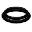 JOYDIVISION POTENZDUO - BLACK RINGS - M JOYDIVISION POTENZDUO - BLACK RINGS - M