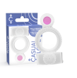 CASUAL LOVE - BAGUE TRANSPARENTE DOUBLE PLAISIR CASUAL LOVE - BAGUE TRANSPARENTE DOUBLE PLAISIR