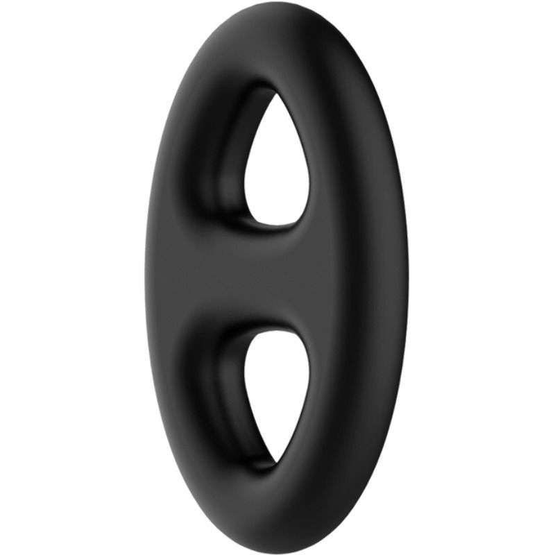 CRAZY BULL - ANELLO DOPPIO OVALE IN SILICONE