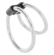 DARKNESS - ANELLO PER PENE DOPPIO IN METALLO DARKNESS - ANELLO PER PENE DOPPIO IN METALLO