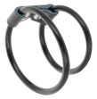DARKNESS - DOPPELTER FLEXIBLER PENISRING DARKNESS - DOPPELTER FLEXIBLER PENISRING