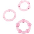 SEVEN CREATIONS - SET OF THREE PINK PENIS RINGS SEVEN CREATIONS - SET OF THREE PINK PENIS RINGS