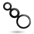 ADDICTED TOYS - RINGS SET FOR PENIS - SMOKED ADDICTED TOYS - RINGS SET FOR PENIS - SMOKED