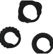 ADDICTED TOYS - C-RING-SET SCHWARZ ADDICTED TOYS - C-RING-SET SCHWARZ