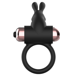 COQUETTE CHIC DESIRE - COCKRING AVEC VIBRATEUR NOIR- OR