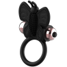 COQUETTE CHIC DESIRE - COCK RING BUTTERFLY WITH VIBRATOR BLACK- GOLD