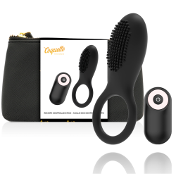 COQUETTE CHIC DESIRE - COCKRING TÉLÉCOMMANDE RECHARGEABLE NOIR- OR