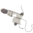 OHMAMA - PENIS AND TESTICLE SHEATH 3 MOTORS OHMAMA - PENIS AND TESTICLE SHEATH 3 MOTORS