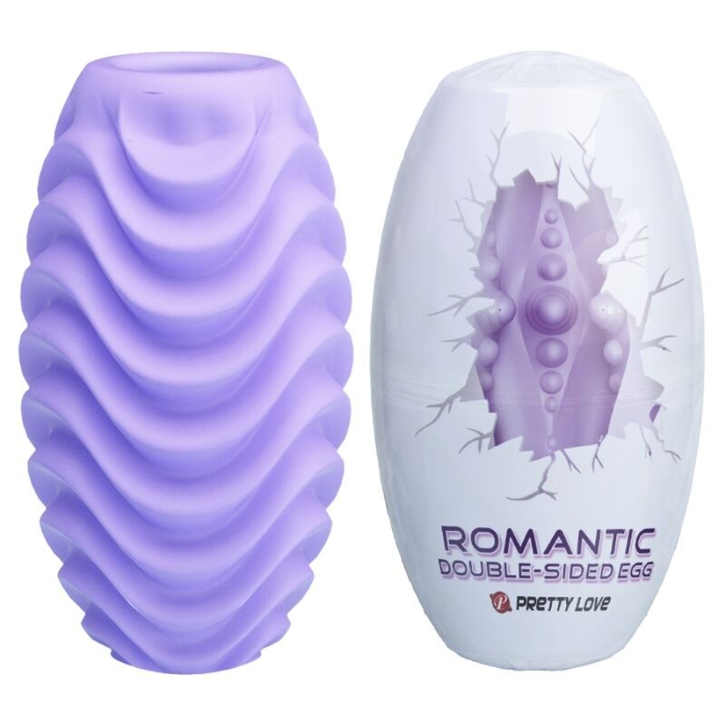 PRETTY LOVE - DOUBLE SIDED LILAC MASTURBATOR EGG PRETTY LOVE - DOUBLE SIDED LILAC MASTURBATOR EGG