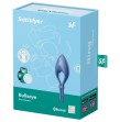 SATISFYER - APPLICATION BULLSEYE RING VIBRATOR BLEU