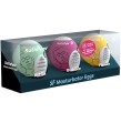 SATISFYER - 3 UOVA MASTURBATORI RIFFLE, BUBBLE E FIERCE SATISFYER - 3 UOVA MASTURBATORI RIFFLE, BUBBLE E FIERCE