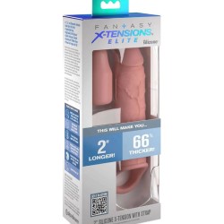 FANTASY X- TENSIONS - PIPEDREAMS EXTENSIÓN W STRAP 15,24 CM SKIN