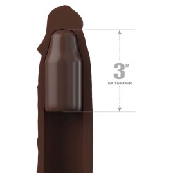 FANTASY X- TENSIONS - PIPEDREAMS SLEEVE 22,86 CM 7,62 CM PLUG BROWN