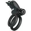 PRETTY LOVE - DOBLE ANILLO VIBRADOR CON ESTIMULADOR NEGRO PRETTY LOVE - DOBLE ANILLO VIBRADOR CON ESTIMULADOR NEGRO