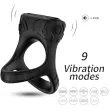 ARMONY - ANELLO VIBRATORE E MULTIPOSIZIONE NERO ARMONY - ANELLO VIBRATORE E MULTIPOSIZIONE NERO