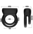 ARMONY - VIBRATEUR DOUBLE ANNEAU NOIR ARMONY - VIBRATEUR DOUBLE ANNEAU NOIR