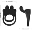 ARMONY - RING VIBRATOR RABBIT BLACK ARMONY - RING VIBRATOR RABBIT BLACK