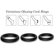 ARMONY - TRIPLE ANILLO SILICONA NEGRO ARMONY - TRIPLE ANILLO SILICONA NEGRO
