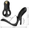 ARMONY - JOY JUMPER RING VIBRATOR FOR COUPLES and ANAL PLUG BLACK