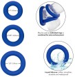 CALEXOTICS - ADMIRAL SET 3 ANILLOS PARA PENE AZUL CALEXOTICS - ADMIRAL SET 3 ANILLOS PARA PENE AZUL