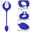 CALEXOTICS - ADMIRAL WEIGHTED COCK RING BLUE CALEXOTICS - ADMIRAL WEIGHTED COCK RING BLUE