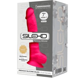 SILEXD - MODEL 1 REALISTISCHER PENIS PREMIUM SILEXPAN SILIKON FUCHSIA 17.5 CM