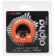 CALEXOTICS - ALPHA ANILLO DOBLE BOLA NARANJA CALEXOTICS - ALPHA ANILLO DOBLE BOLA NARANJA