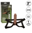 CALEXOTICS - ESTENSIONE REALE PERFORMANCE MAXX CON IMBRACATURA IN PELLE MARRONE