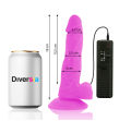 DIVERSIA - FLEXIBLE VIBRATING DILDO PURPLE 18 CM -O- 4 CM DIVERSIA - FLEXIBLE VIBRATING DILDO PURPLE 18 CM -O- 4 CM