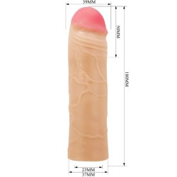 PRETTY LOVE - CHANE PENIS EXTENDER COVER FLESH