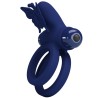 PRETTY LOVE - JAMELE DOPPELRING MIT VIBRATION and SCHMETTERLINGSTIMULATOR BLAU