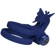 PRETTY LOVE - JAMELE DOUBLE RING WITH VIBRATION and BUTTERFLY STIMULATOR BLUE PRETTY LOVE - JAMELE DOUBLE RING WITH VIBRATION and BUTTERFLY STIMULATOR BLUE