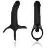 ARMONY - DILDO WITH RING and VIBRATOR BLACK