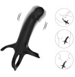 ARMONY - DILDO WITH RING and VIBRATOR BLACK ARMONY - DILDO WITH RING and VIBRATOR BLACK
