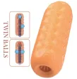 PRETTY LOVE - TWIN BALLS MALE MASTURBATOR ORANGE PRETTY LOVE - TWIN BALLS MALE MASTURBATOR ORANGE