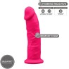 SILEXD - MODELLO 2 PENE REALISTICO PREMIUM SILEXPAN SILICONE FUCSIA 19.2 CM
