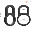 INTENSE - BOBBY DOUBLE ANNEAU PÉNIS EN SILICONE NOIR INTENSE - BOBBY DOUBLE ANNEAU PÉNIS EN SILICONE NOIR