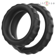INTENSE - DEWEY ANNEAU PÉNIS DOUBLE SILICONE NOIR MODÈLE 2 INTENSE - DEWEY ANNEAU PÉNIS DOUBLE SILICONE NOIR MODÈLE 2