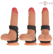 INTENSE - THEO DOUBLE SILICONE PENIS RING BLACK MODEL 3 INTENSE - THEO DOUBLE SILICONE PENIS RING BLACK MODEL 3