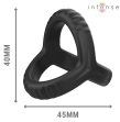 INTENSE - CARSON DOUBLE SILICONE PENIS RING BLACK MODEL 4 INTENSE - CARSON DOUBLE SILICONE PENIS RING BLACK MODEL 4